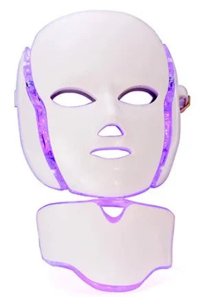 Face Mask Light 7 Colors Face and Neck Light Facial Skin Care anti Aging Skin Tightening Wrinkles Toning Mask